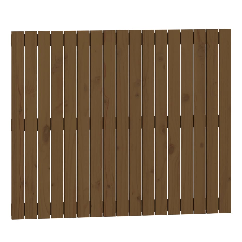 Testiera da Parete Ambra 108x3x90 cm in Legno Massello di Pino