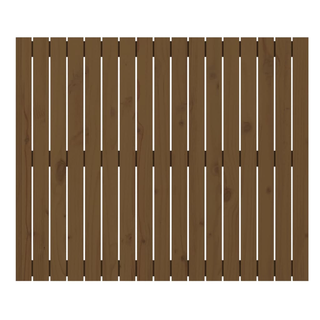 Testiera da Parete Ambra 108x3x90 cm in Legno Massello di Pino