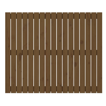 Testiera da Parete Ambra 108x3x90 cm in Legno Massello di Pino