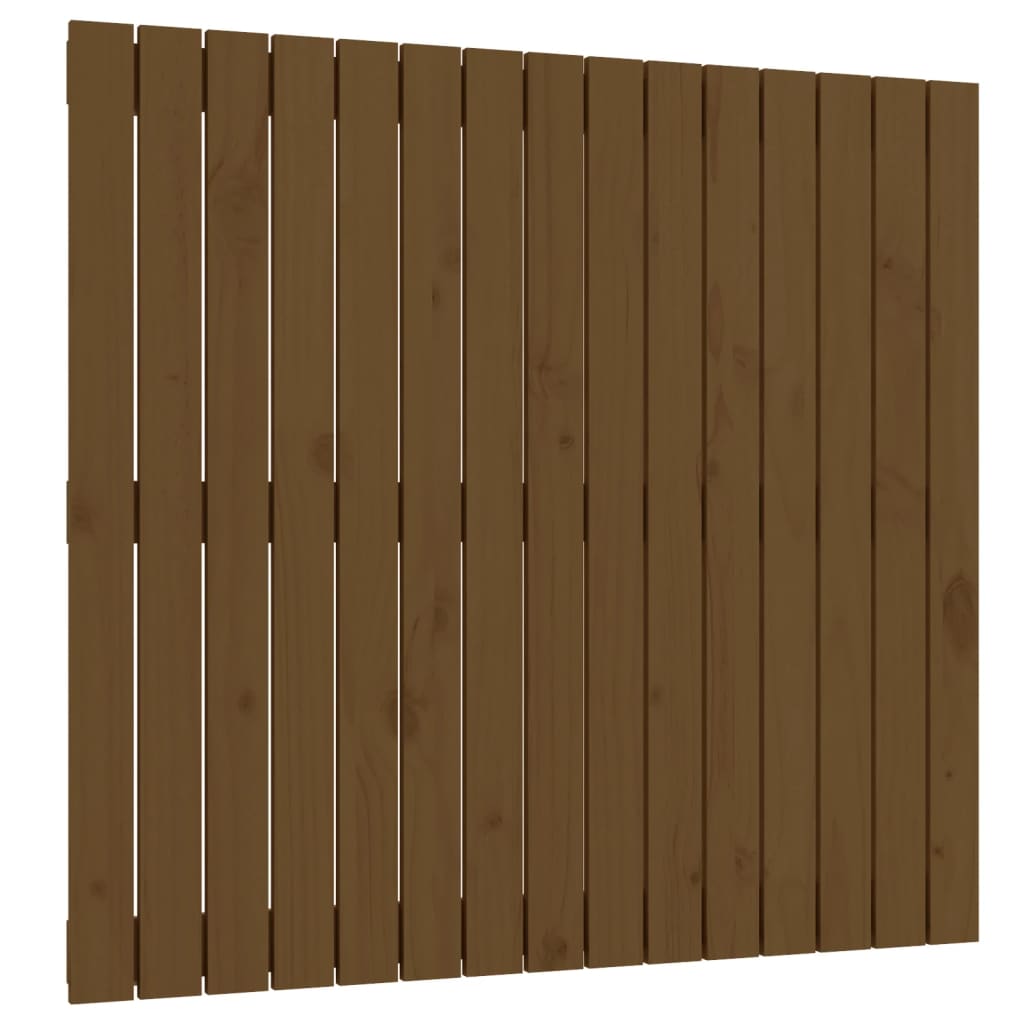 Testiera da Parete Ambra 95,5x3x90 cm in Legno Massello di Pino