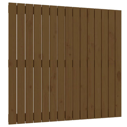 Testiera da Parete Ambra 95,5x3x90 cm in Legno Massello di Pino