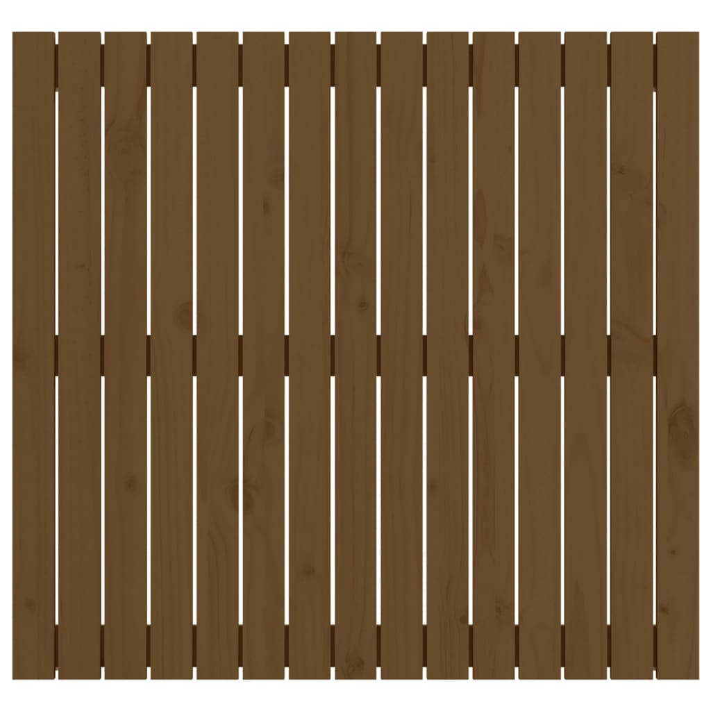 Testiera da Parete Ambra 95,5x3x90 cm in Legno Massello di Pino