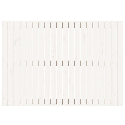 Testiera da Parete Bianca 127,5x3x90 cm Legno Massello di Pino