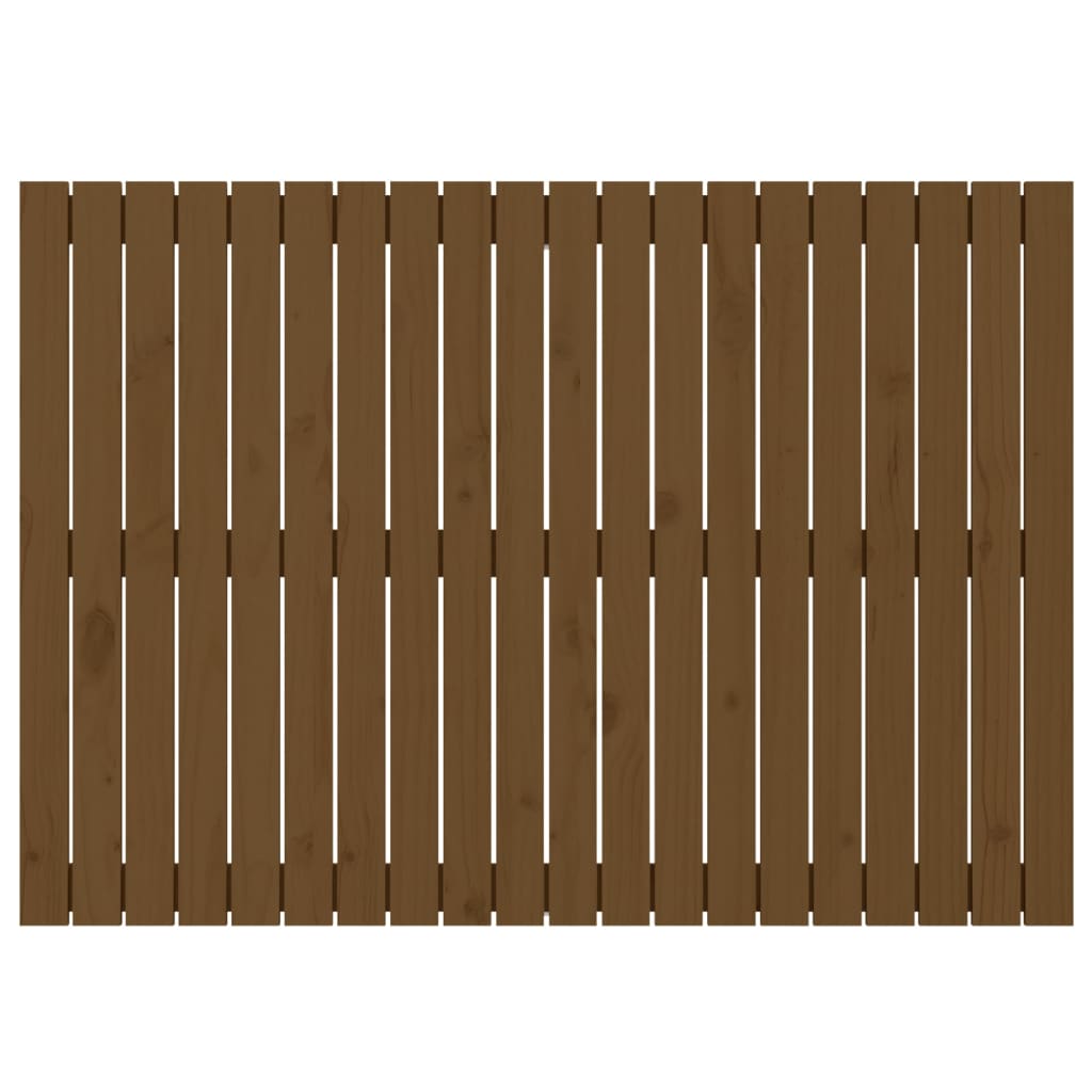 Testiera da Parete Ambra 127,5x3x90cm in Legno Massello di Pino