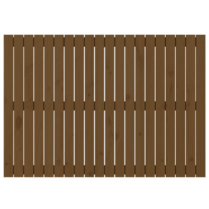Testiera da Parete Ambra 127,5x3x90cm in Legno Massello di Pino