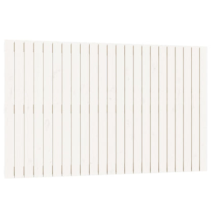 Testiera da Parete Bianca 147x3x90 cm in Legno Massello di Pino