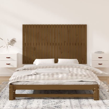 Testiera da Parete Ambra 147x3x90 cm in Legno Massello di Pino