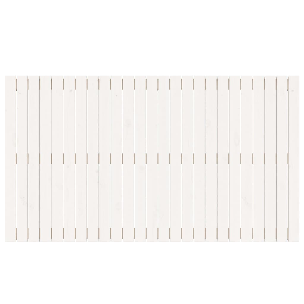 Testiera da Parete Bianca 159,5x3x90 cm Legno Massello di Pino