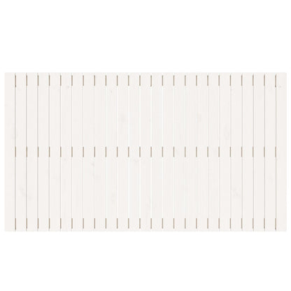 Testiera da Parete Bianca 159,5x3x90 cm Legno Massello di Pino