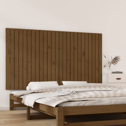 Testiera da Parete Ambra 159,5x3x90cm in Legno Massello di Pino