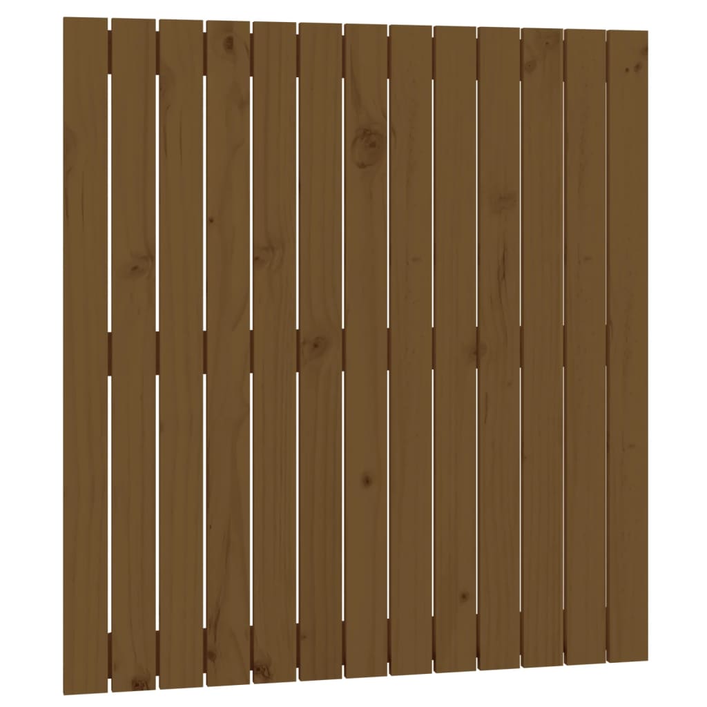 Testiera da Parete Ambra 82,5x3x90cm in Legno Massello di Pino