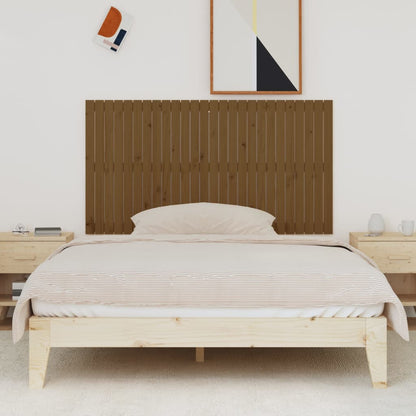 Testiera da Parete Ambra 166x3x90 cm in Legno Massello di Pino