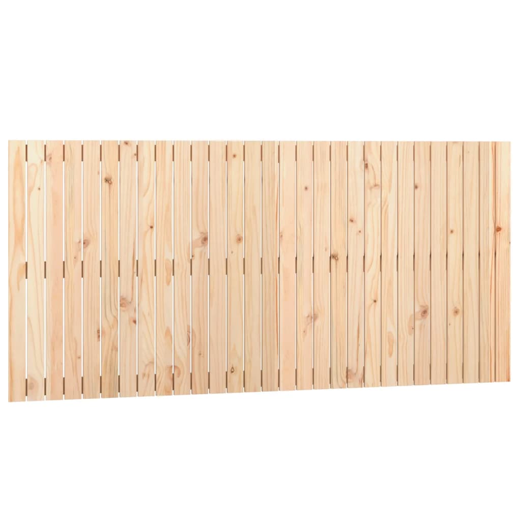 Testiera da Parete 185x3x90 cm in Legno Massello di Pino