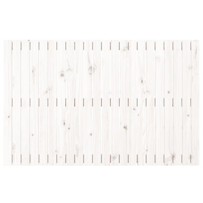Testiera da Parete Bianca 140x3x90 cm in Legno Massello di Pino