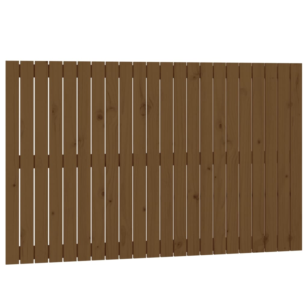Testiera da Parete Ambra 140x3x90 cm in Legno Massello di Pino