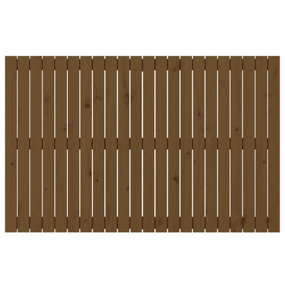 Testiera da Parete Ambra 140x3x90 cm in Legno Massello di Pino
