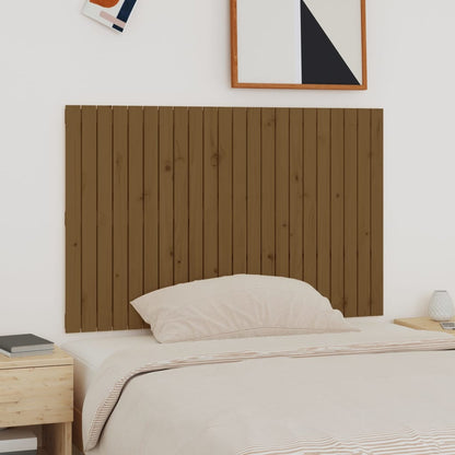 Testiera da Parete Ambra 140x3x90 cm in Legno Massello di Pino