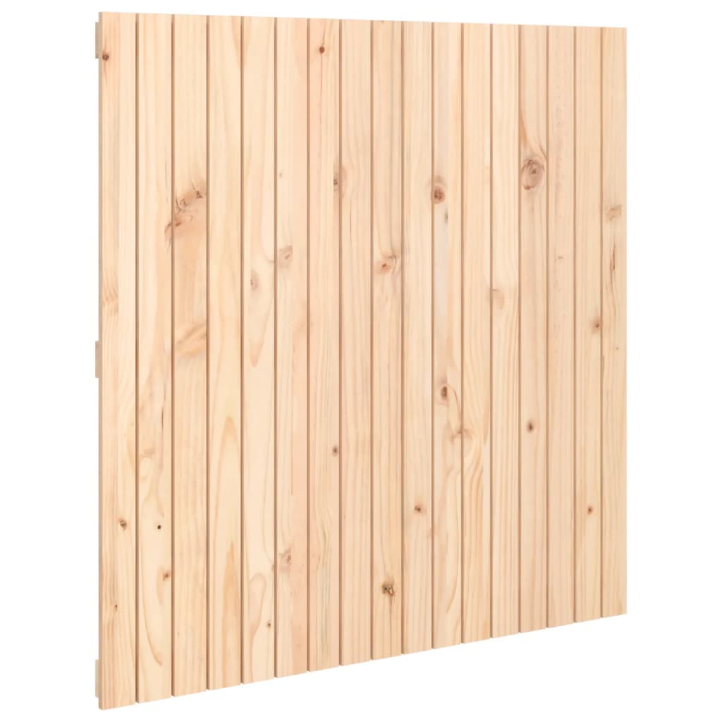 Testiera da Parete 108x3x110 cm in Legno Massello di Pino