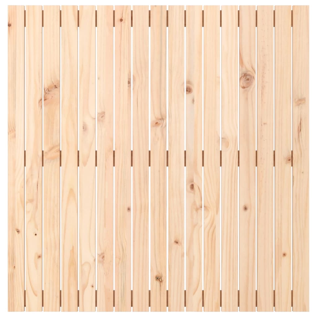 Testiera da Parete 108x3x110 cm in Legno Massello di Pino