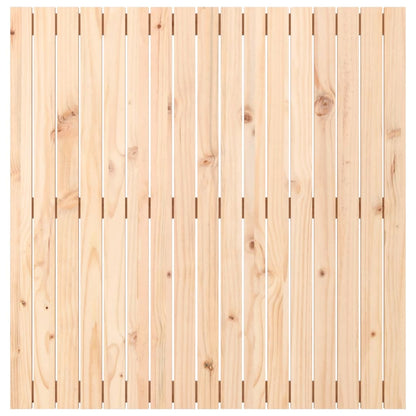 Testiera da Parete 108x3x110 cm in Legno Massello di Pino
