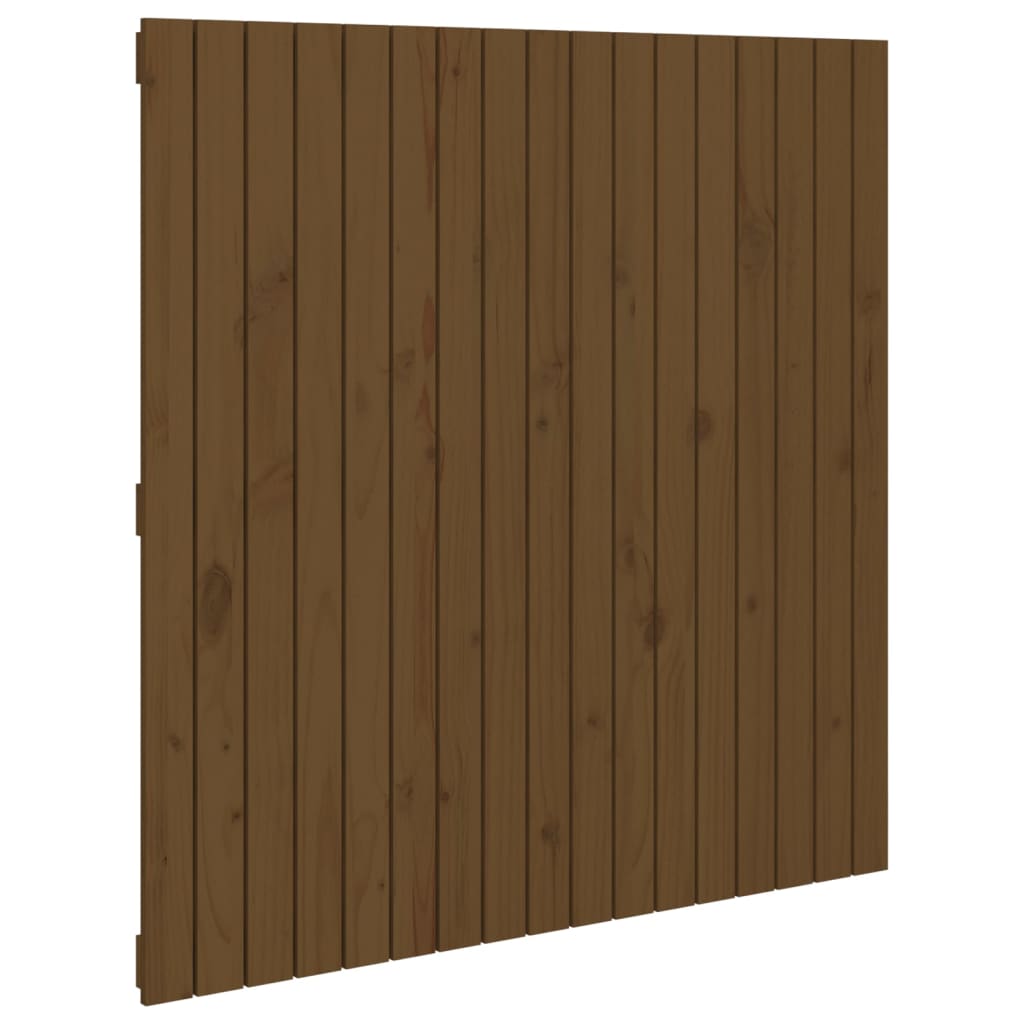 Testiera da Parete Ambra 108x3x110 cm in Legno Massello di Pino