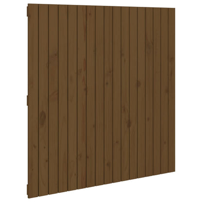 Testiera da Parete Ambra 108x3x110 cm in Legno Massello di Pino