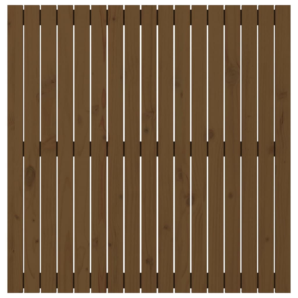 Testiera da Parete Ambra 108x3x110 cm in Legno Massello di Pino