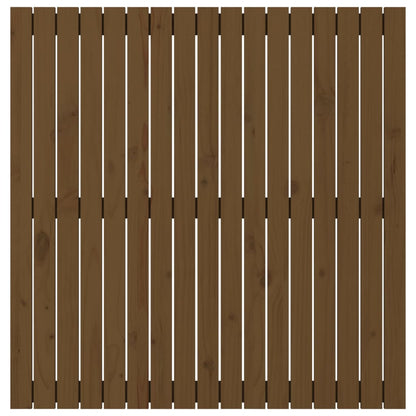 Testiera da Parete Ambra 108x3x110 cm in Legno Massello di Pino