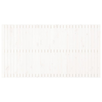 Testiera da Parete Bianca 204x3x110 cm Legno Massello di Pino