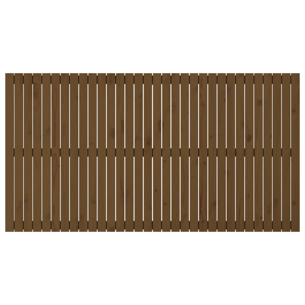 Testiera da Parete Ambra 204x3x110 cm in Legno Massello di Pino