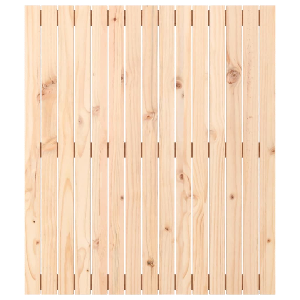 Testiera da Parete 95,5x3x110 cm in Legno Massello di Pino