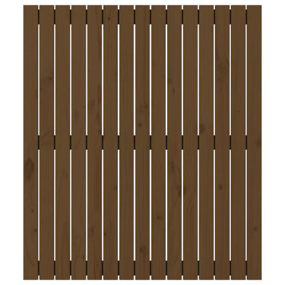 Testiera da Parete Ambra 95,5x3x110cm in Legno Massello di Pino