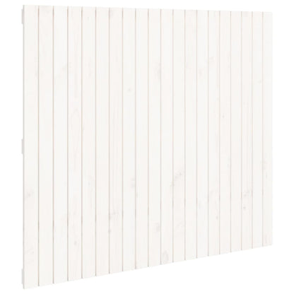 Testiera da Parete Bianca 127,5x3x110 cm Legno Massello di Pino