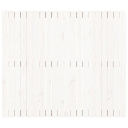 Testiera da Parete Bianca 127,5x3x110 cm Legno Massello di Pino