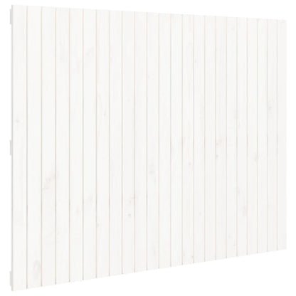 Testiera da Parete Bianca 146,5x3x110 cm Legno Massello di Pino