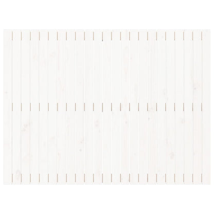 Testiera da Parete Bianca 146,5x3x110 cm Legno Massello di Pino