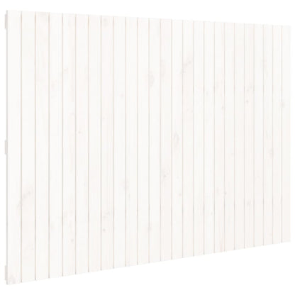 Testiera da Parete Bianca 159,5x3x110 cm Legno Massello di Pino