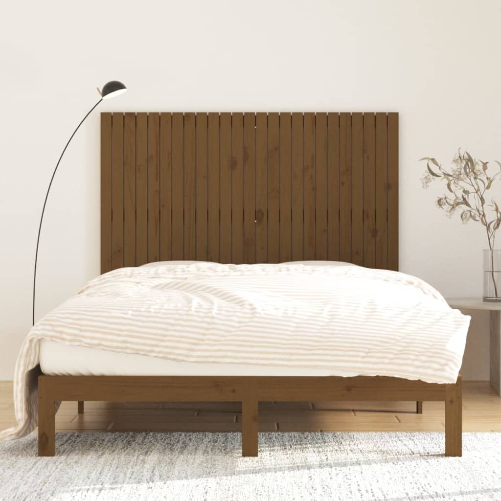 Testiera da Parete Ambra 159,5x3x110 cm Legno Massello di Pino
