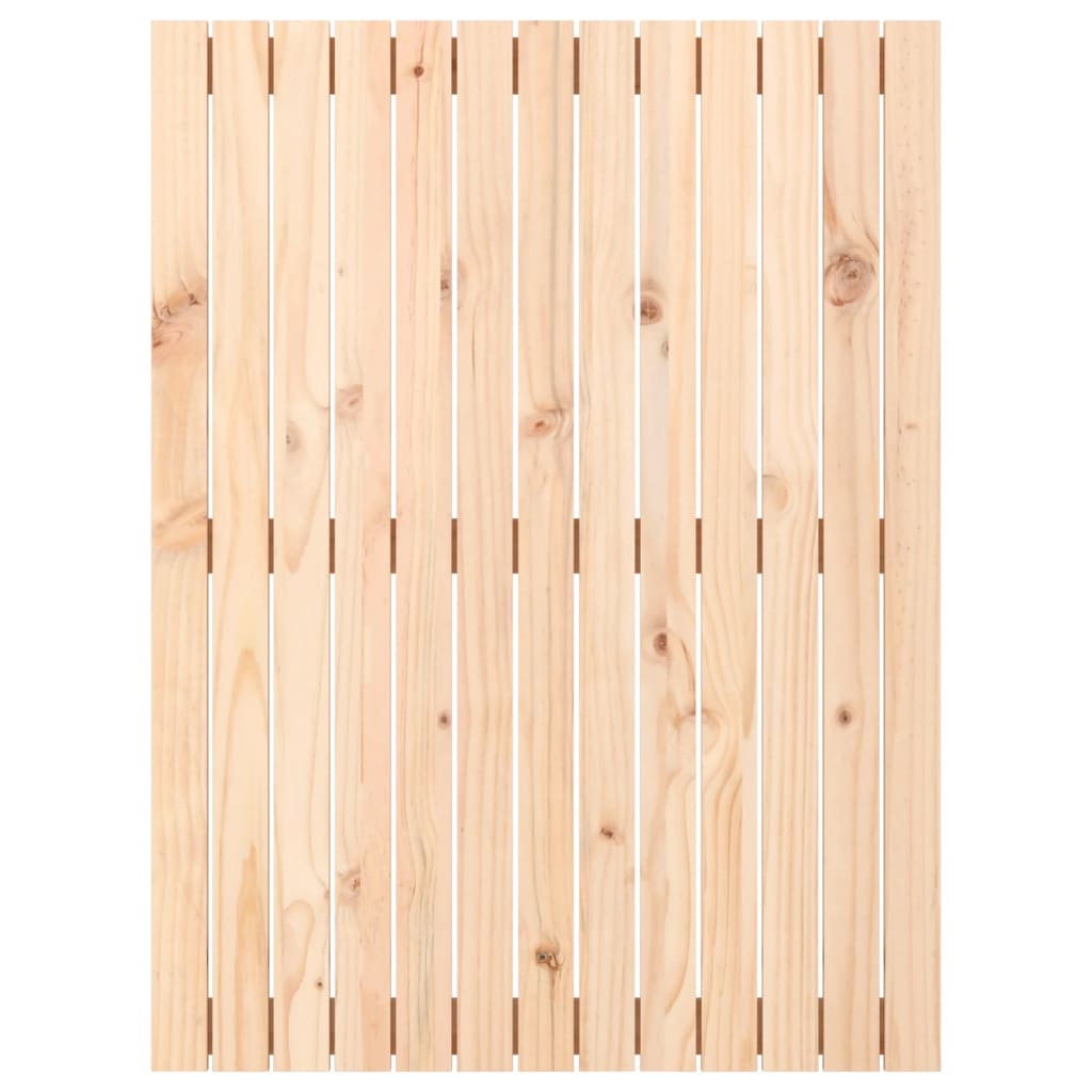 Testiera da Parete 82,5x3x110 cm in Legno Massello di Pino
