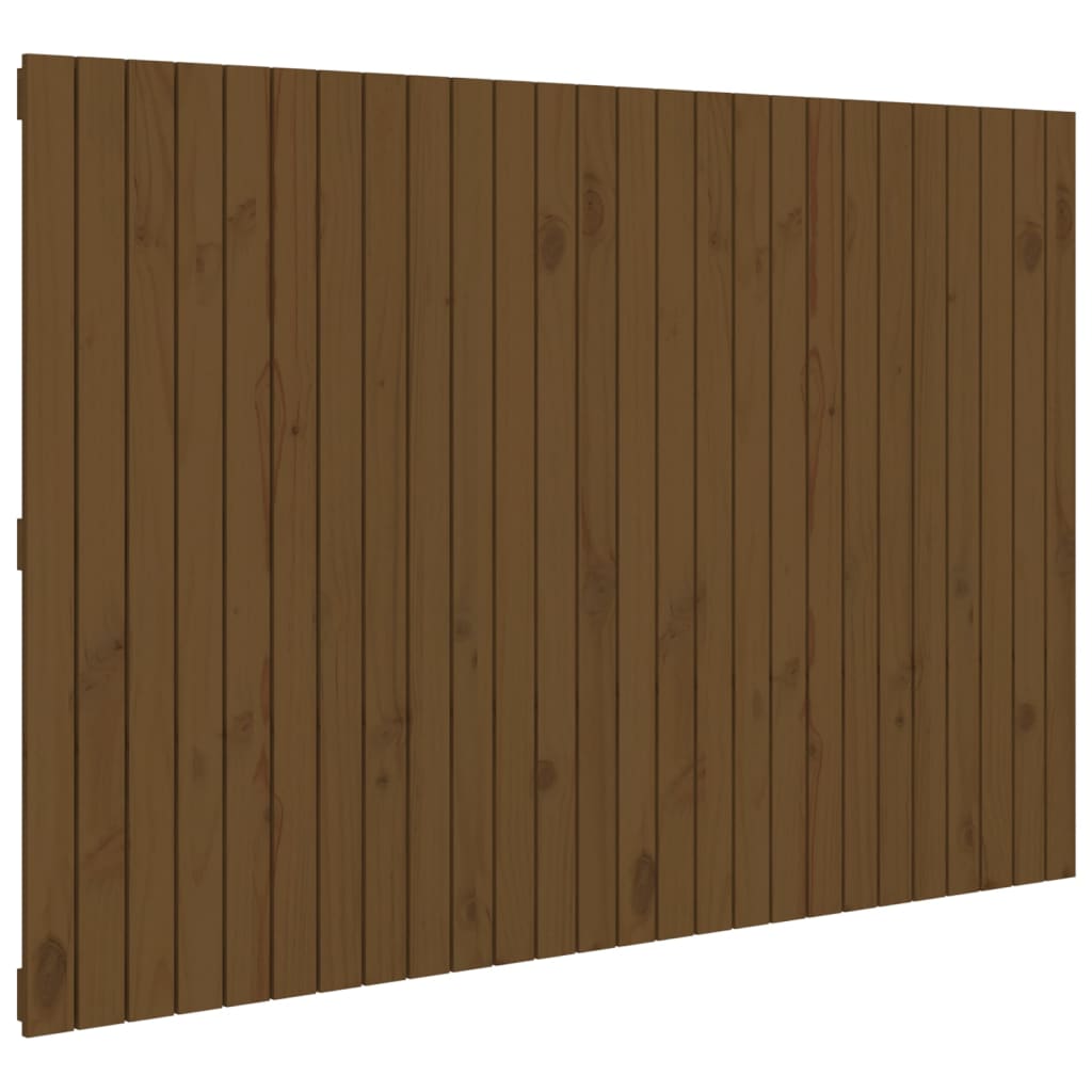 Testiera da Parete Ambra 166x3x110 cm in Legno Massello di Pino