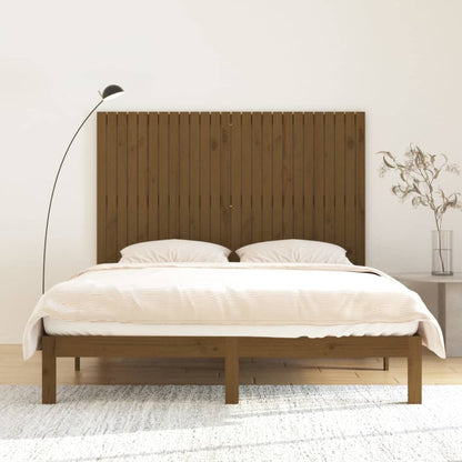 Testiera da Parete Ambra 166x3x110 cm in Legno Massello di Pino