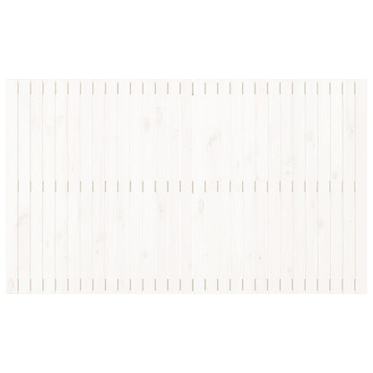 Testiera da Parete Bianca 185x3x110 cm Legno Massello di Pino