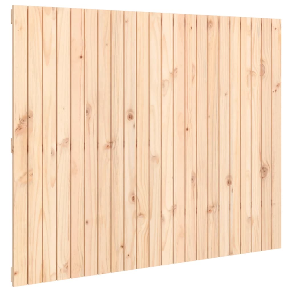 Testiera da Parete 140x3x110 cm in Legno Massello di Pino