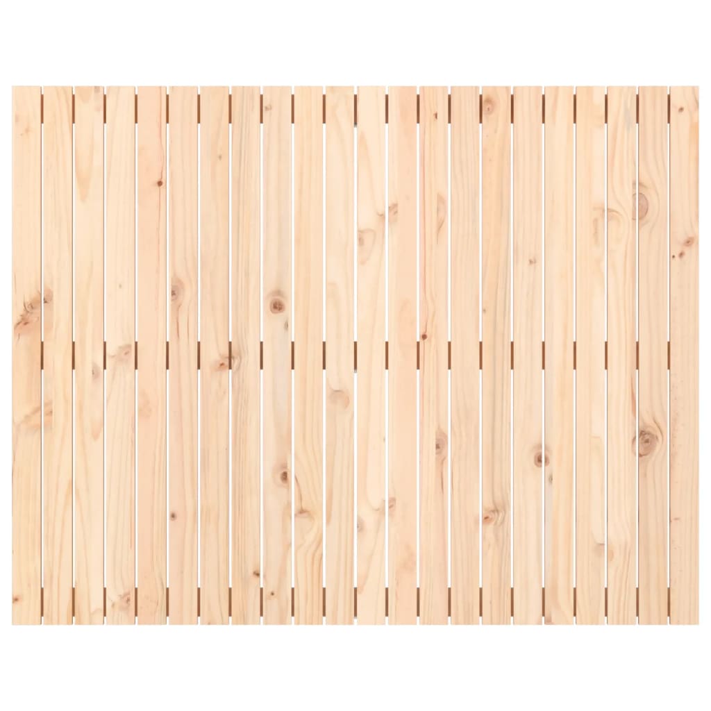 Testiera da Parete 140x3x110 cm in Legno Massello di Pino