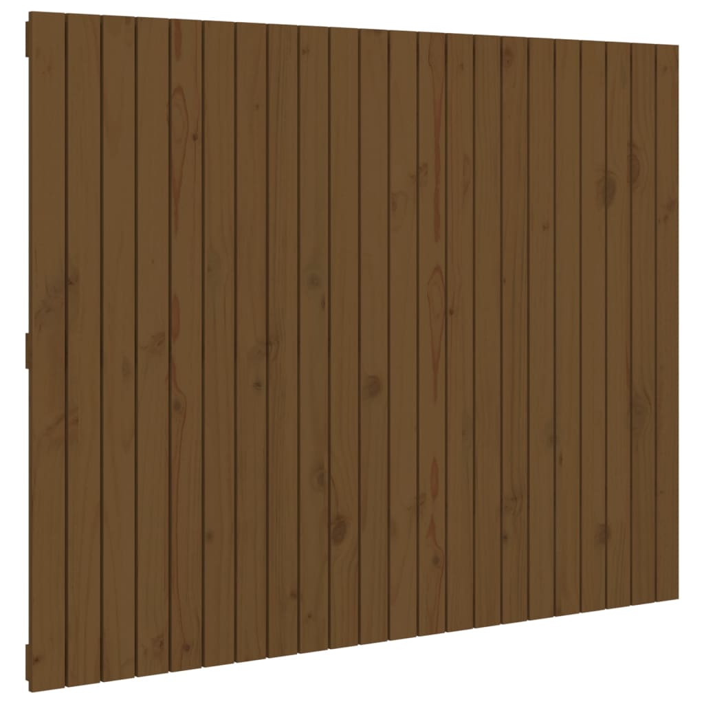 Testiera da Parete Ambra 140x3x110 cm in Legno Massello di Pino