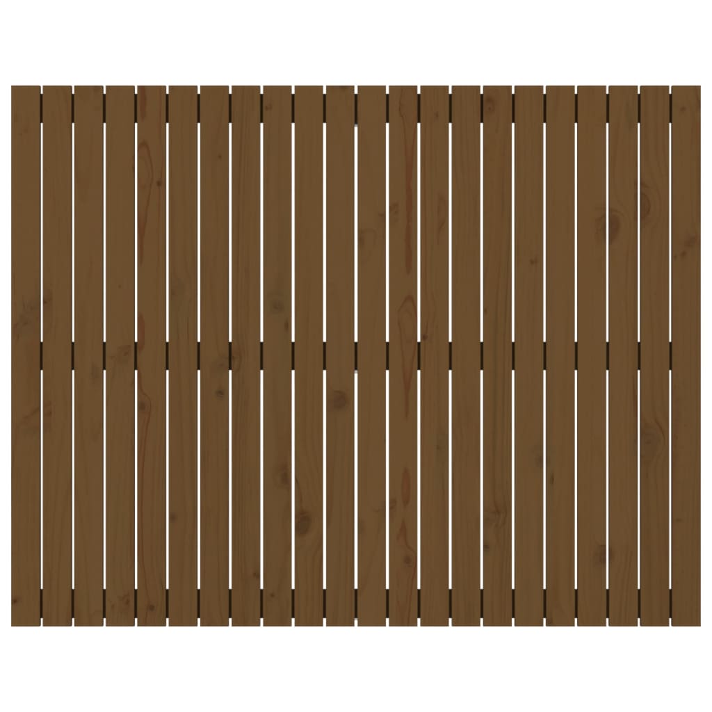 Testiera da Parete Ambra 140x3x110 cm in Legno Massello di Pino