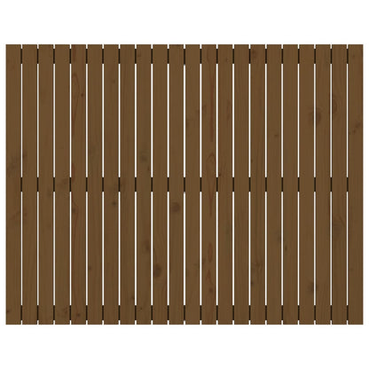 Testiera da Parete Ambra 140x3x110 cm in Legno Massello di Pino