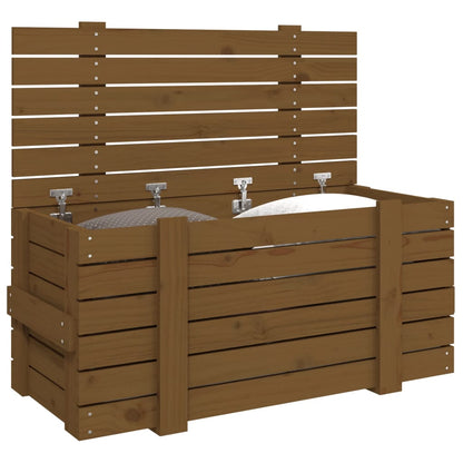 Contenitore Portaoggetti ambra 91x40,5x42cm Legno Massello Pino