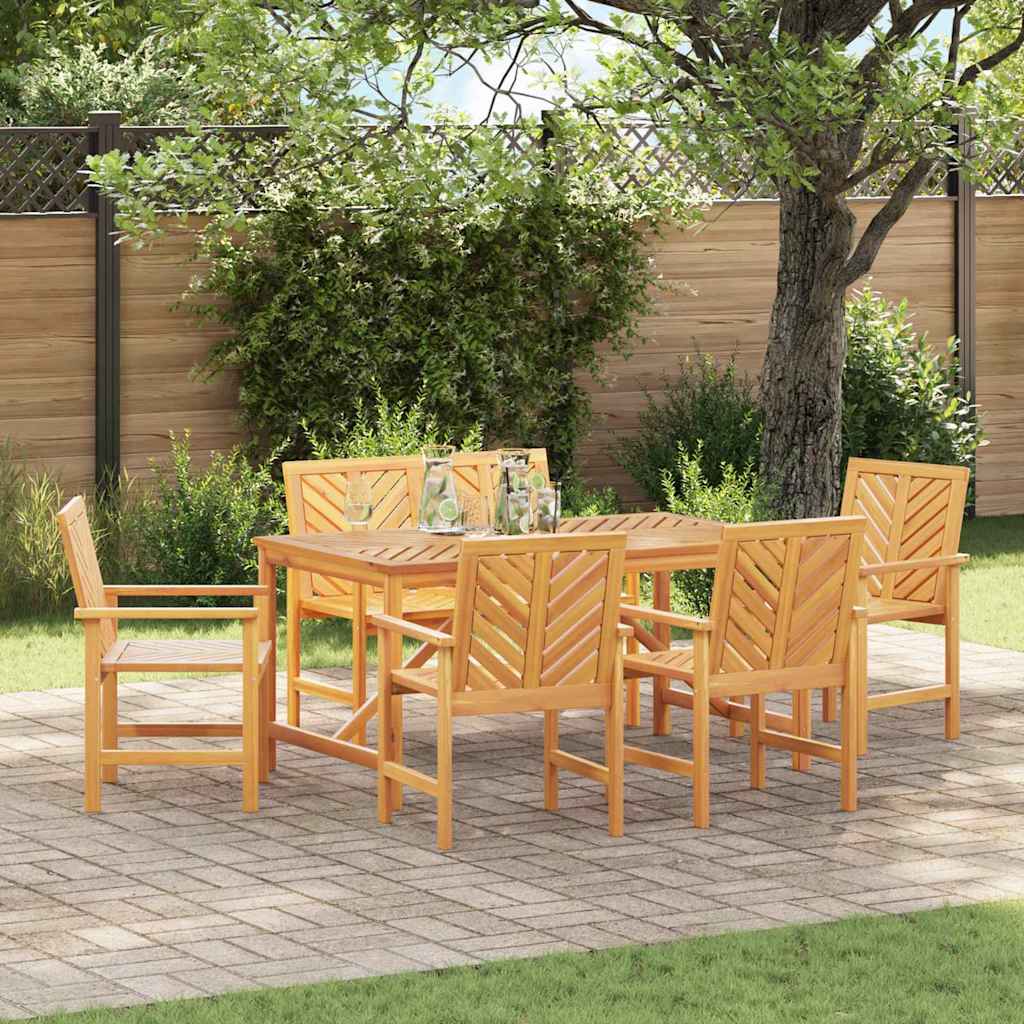 Set da Pranzo per Giardino 6 pcs Marrone