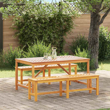 Set da Pranzo per Giardino 3 pcs Marrone